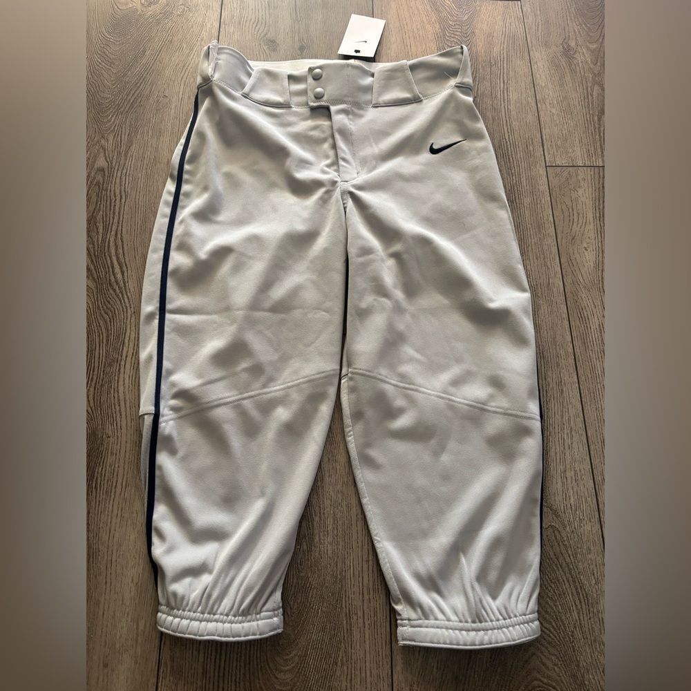 Nike men gray and Navy blue Baseball Pants